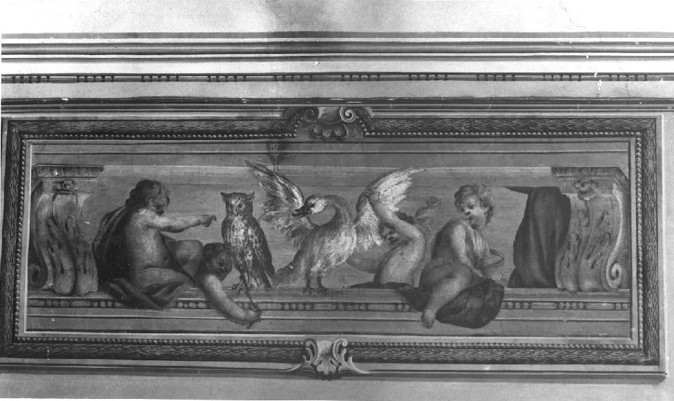 Angeli e putti con animali - Rocca Sanvitale, Fontanellato, Parma